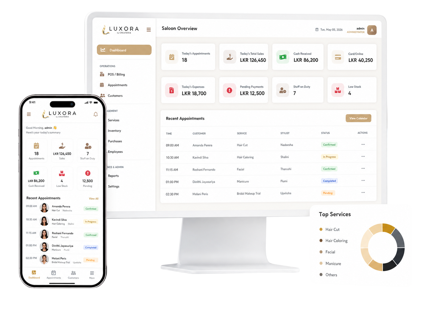 Luxora Dashboard